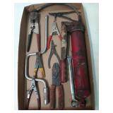 Asst tools, grease gun