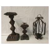 3 candle holders