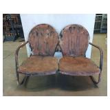 Antique metal lounger 41"