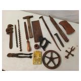 Tote bag of old tools