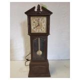 Lux plastic pendulum clock 20.5 x 6.75 x 3.5