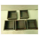 5 metal electrical boxes