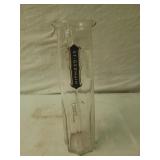 St Germain glass cocktail mixer 12" tall