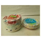 144 paper dessert plates, 24 paper bowls