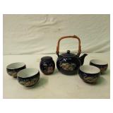 6 Pc Oriental tea set