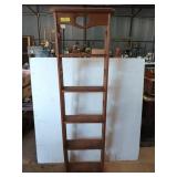 Wooden heart 5 tier shelf 62x18.5x7