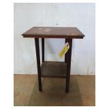 Old wooden side table 19x13x9