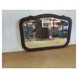 Lovely wooden framed beveled mirror 18.5 X 26.5