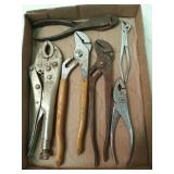 Adjustable pliers, locking pliers, cutters