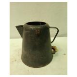 Enamelware coffee pot 10.5 x 10.5 no lid
