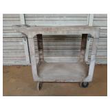 Rubbermaid plastic rolling cart 32x38x19