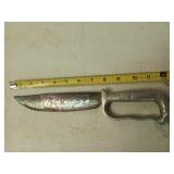 Aluminum handled knife from Mexico, handle has