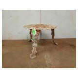 Cast iron patio side table 14x25