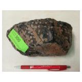 Piece of snowflake obsidian 4 x 8 x 4