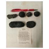 6 pcs Tektite from Guangdon Providence, China