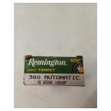 50 rds 380 auto 95 gr MC