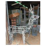 Illuminated reindeer buck yard decor 60"