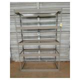 5 tier metal shelving 72x48.5x18.5, needs boards