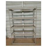 5 tier metal shelving 72x48.5x18.5, needs boards