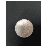 1890 Morgan silver dollar