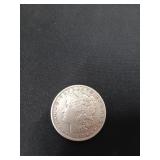 1892 O Morgan silver dollar