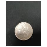 1901 D Morgan silver dollar