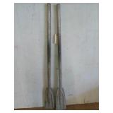 Pair of aluminum boat oars 45.5"