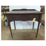 Cool old metal table w/ drawer 31x33x19