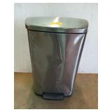 Tramontina stainless step kitchen trash can, has