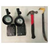 Estwing wonder bar, Craftsman hammer, 2 LED