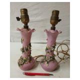 Pair of exquisite lamps made in Germany 12"