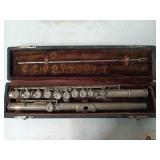 A. Meyer flute in case