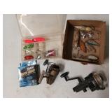 Browning real, daiwa j-13 real, asst lures, small