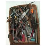 Flat of assorted tools