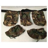 Camo ammo / gear waist bags, hats