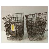 8 ct metal baskets 8x12x13