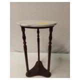 Plant stand w/ marble top 20.5 x 12