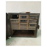 Metal organizer box, 11 bin w/ asst hardware