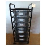 Rolling storage cart 35 x 14.5 x 15