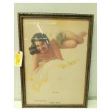 Framed Sketch of Peggy 24x17.5