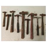 9 asst hammers