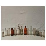 Box of asst glass bottles