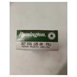 50 rds 357 Sig 125 gr FMJ