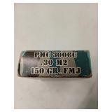 20 rds .30 M2 150 gr FMJ