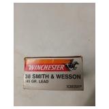 50 rds 38 S&W 145 gr lead