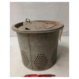 Galvanized minnow bucket 8 x 9.5
