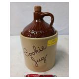 Glazed cookie jug Monmouth, Illinois 11 x 7.5