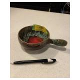 Soup mug with handle