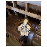 Vintage raggedy Anne style doll 19 inches long