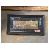 Antique family portrait in wood frame matted 14 x